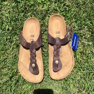 New Birkenstocks Gizeh Braided Habana